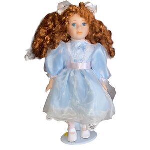 Seymour Mann Connoisseur Collection, 16-in Curly Redhead, Porcelain DOLL